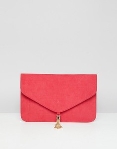 Клатч с кисточками ASOS DESIGN - Красный
