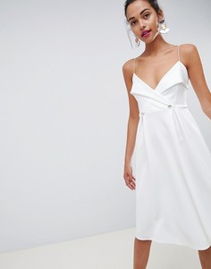 Платье миди для выпускного ASOS DESIGN - Белый