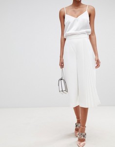 Кюлоты с плиссированной вставкой Ted Baker - Белый