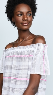 Lemlem Tereza Ruffle Neck Dress