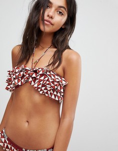 Бикини топ-бандо с оборками Maison Scotch - Мульти
