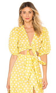 Pouf linen tie blouse - Lisa Marie Fernandez