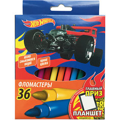 Фломастеры Limpopo "Hot Wheels", 36 цветов