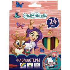 Фломастеры Limpopo "Enchantimals", 24 цвета