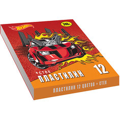 Пластилин, 12 цв., Hot Wheels Limpopo