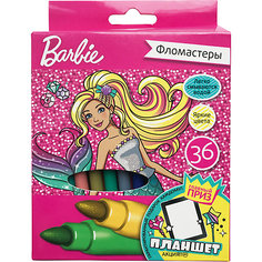 Фломастеры Limpopo "Barbie", 36 цветов