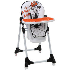 Стульчик для кормления Polini 470 "Минни Маус" Disney baby, белый