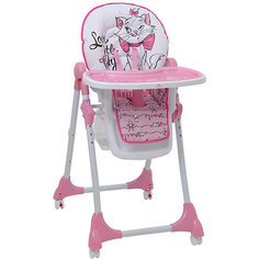Стульчик для кормления Polini 470 "Кошка Мари" Disney baby, розовый