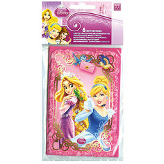 Приглашения в конвертах "Принцессы и королевские питомцы" , 6 шт. Procos