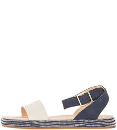 Двухцветные сандалии из натуральной кожи Clarks