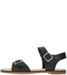 Черные сандалии из натуральной кожи Clarks