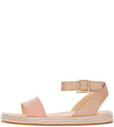Розовые сандалии из натуральной кожи Clarks