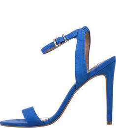 Синие босоножки из нубука на шпильке Steve Madden