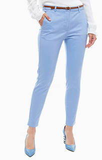 Синие укороченные брюки чиносы из хлопка B.Young