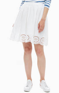 Белая юбка из хлопка Lerros