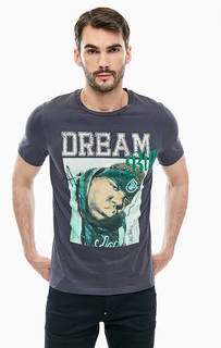 Хлопковая футболка с принтом Jack & Jones