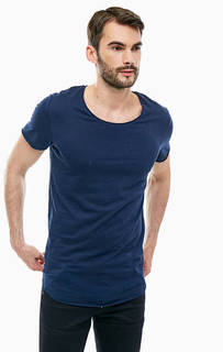 Синяя футболка из хлопка Jack & Jones