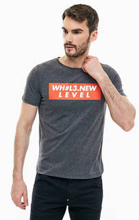 Хлопковая футболка с принтом Jack & Jones