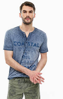 Хлопковая футболка с треугольным вырезом Lerros