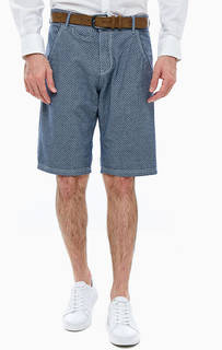 Синие хлопковые шорты с пятью карманами Lerros