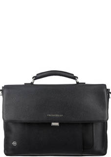 Кожаный портфель с карманами Piquadro