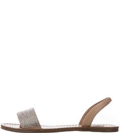 Бежевые сандалии с декоративной отделкой Steve Madden
