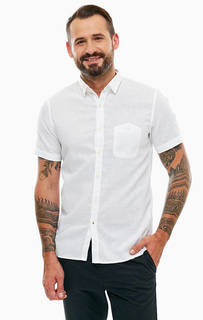 Белая рубашка с карманом Tom Tailor Denim