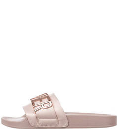 Розовые шлепанцы с металлическим декором Steve Madden