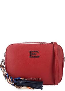 Маленькая кожаная сумка красного цвета Ermanno Ermanno Scervino