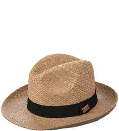 Соломенная шляпа с контрастной вставкой Herman