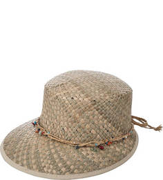 Соломенная шляпа с декоративной отделкой Herman