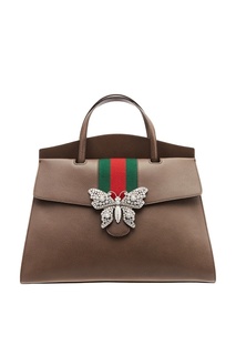 Кожаная сумка с бабочкой Gucci Totem