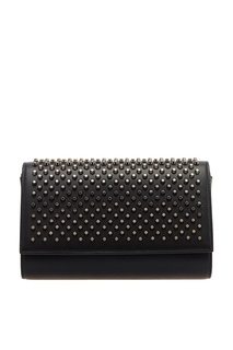 Черная сумка с шипами Paloma Clutch Christian Louboutin