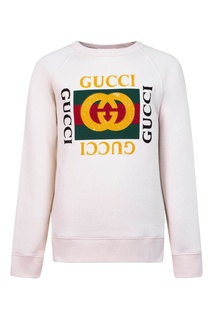 Бежевый джемпер с логотипом Gucci Children