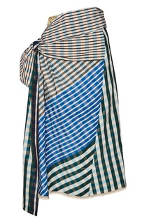 Комбинированная юбка с драпировкой Marni
