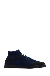 Синие кроссовки из джерси Fendi