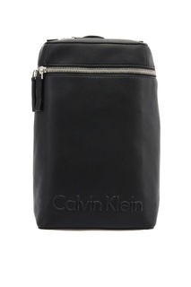 Черный рюкзак с объемным логотипом Calvin Klein