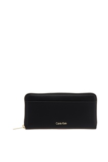 Черный кожаный кошелек Calvin Klein