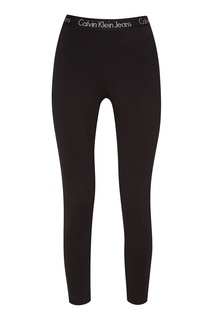 Черные трикотажные брюки Calvin Klein