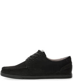 Черные летние ботинки без каблука Aldo