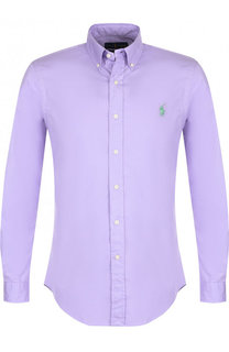 Хлопковая рубашка с воротником button down Polo Ralph Lauren