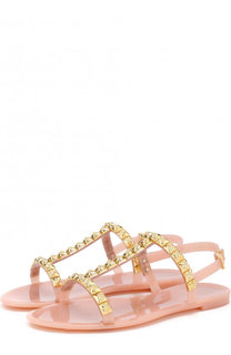 Резиновые сандалии с заклепками Stuart Weitzman