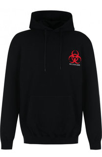 Хлопковое худи с принтом Vetements