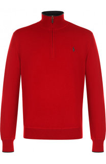 Кашемировый джемпер с воротником-стойкой на молнии Polo Ralph Lauren