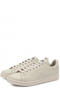 Кожаные кеды Stan Smith на шнуровке Adidas by Raf Simons