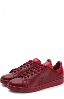 Кожаные кеды Stan Smith на шнуровке Adidas by Raf Simons