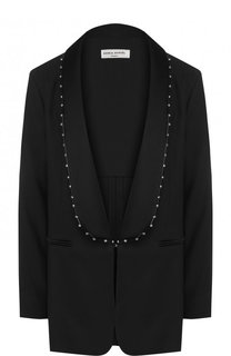 Однотонный жакет с декорированной отделкой и разрезами на спине Sonia Rykiel