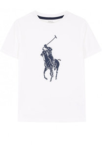 Футболка с логотипом бренда Polo Ralph Lauren