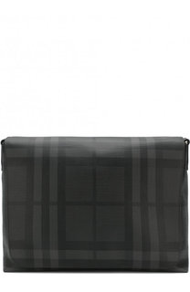Мессенджер с клапаном в клетку London Check Burberry