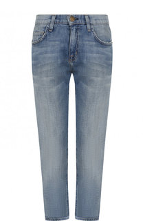 Укороченные джинсы с потертостями Current/Elliott